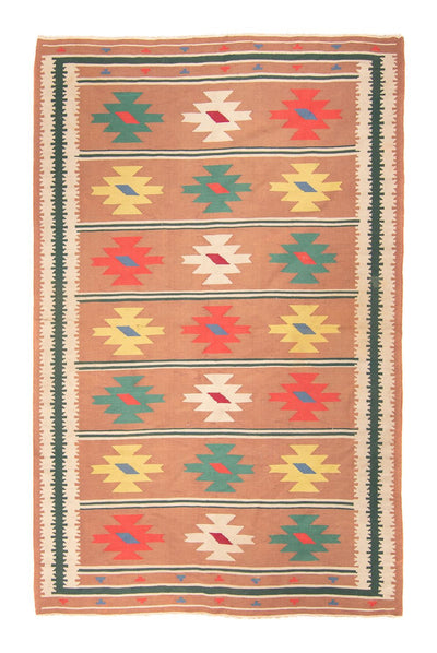 Moderní kilim Koberec 135x215cm - Vlněný koberec
