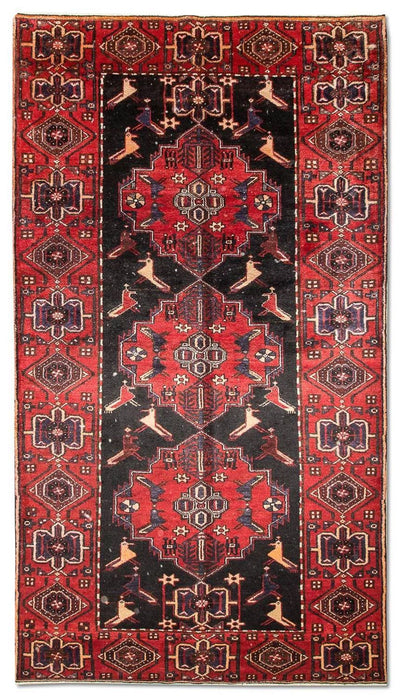 Hamadan Koberec 153x302cm - Perský koberec - modrá