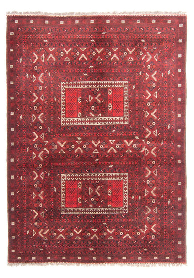 Turkamanský koberec 162x236cm - Perský koberec - červená