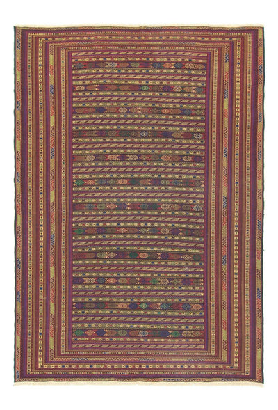 Afghánský kilim Koberec 195x278cm - hnědá