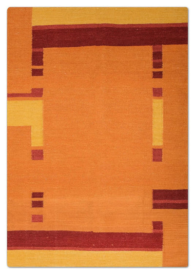 Moderní kilim 145x205cm - Vlněný koberec
