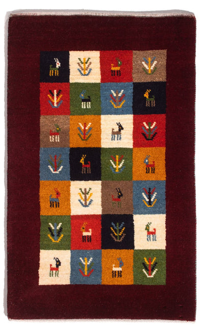 Perský Gabbeh Koberec 61x88cm - Perserteppich Wollteppich
