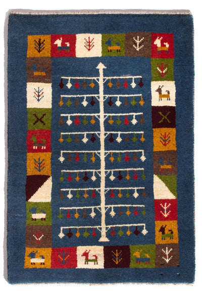 Perský Gabbeh Koberec 62x90cm - Perserteppich Wollteppich