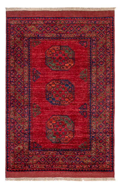 Afghánský koberec 122x182cm - Orientální koberec - červená