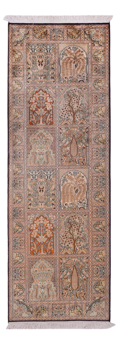 Kašmírské hedvábí Koberec 79x237cm - Orientální koberec