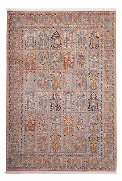 Kašmírské hedvábí Koberec 221x317cm - Orientální koberec