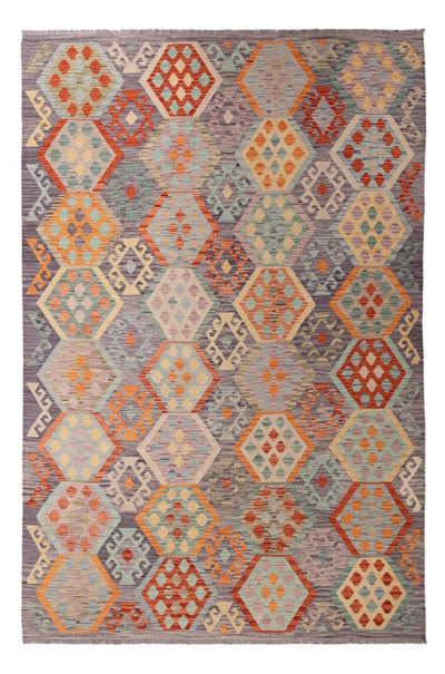 Kilim Maimana 202x300cm - Vlněný koberec - vícebarevná