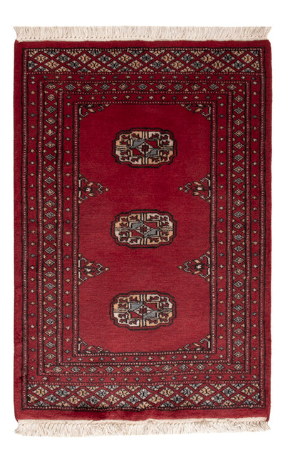 Pákistánský koberec 62x91cm - Orientální koberec - červená