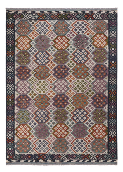 Kilim Maimana Koberec 207x291cm - Vlněný koberec - vícebarevný