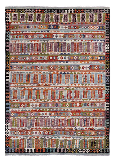 Kilim Maimana Koberec 204x298cm - Vlněný koberec - vícebarevný