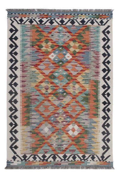 Kilim Maimana Koberec 77x118cm - Vlněný koberec - vícebarevný