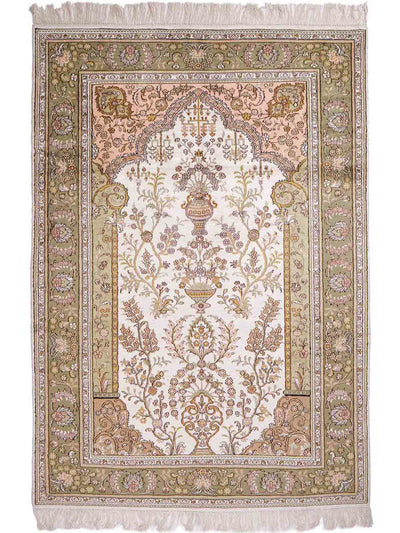 Čínské hedvábí Koberec 123x181cm - Orientální koberec