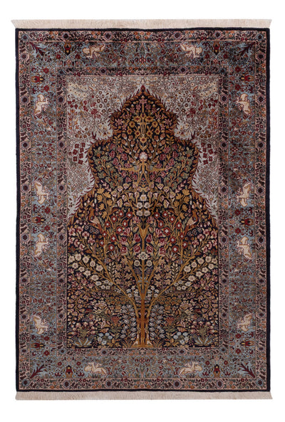 Kašmírské hedvábí Koberec 122x185cm - Orientální koberec