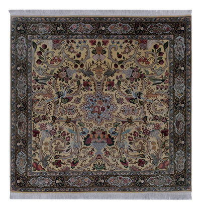 Tabriz - 50 Raj Koberec 200x200cm - Perský koberec