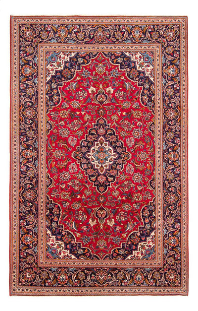 Kashan Koberec 195x293cm - Perský koberec - červená