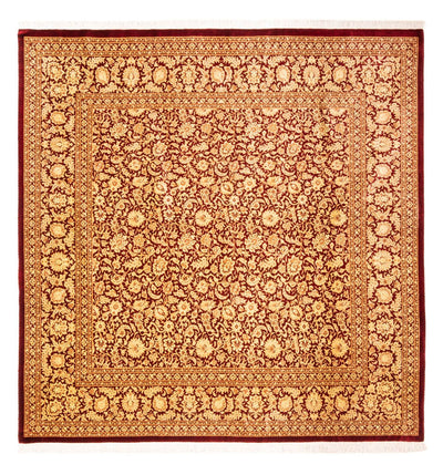 Qom hedvábí Koberec 200x200cm - Perský koberec