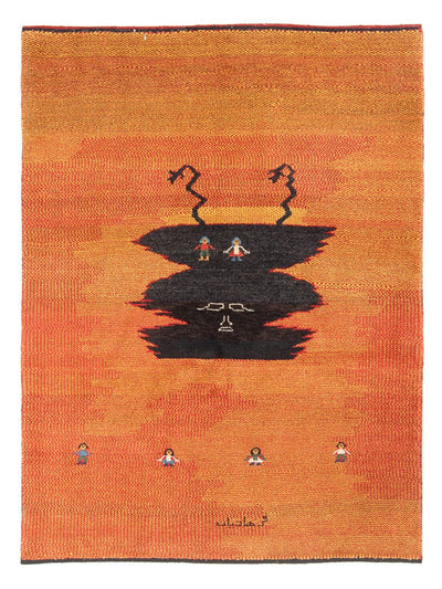 Perský Gabbeh Koberec 150x196cm - Perserteppich Wollteppich