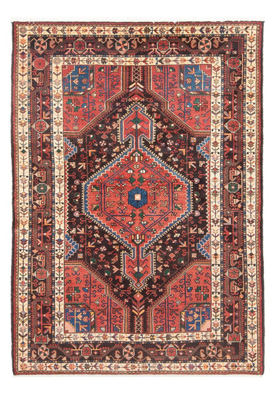 Hamadan Koberec 144x215cm - Perský koberec - světle červená