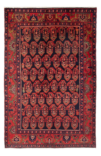 Hamadan Koberec 137x201cm - Perský koberec - tmavě modrá