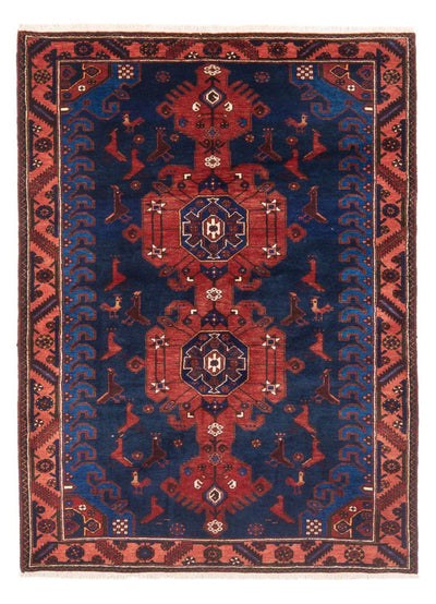Hamadan Koberec 136x197cm - Perský koberec - modrá