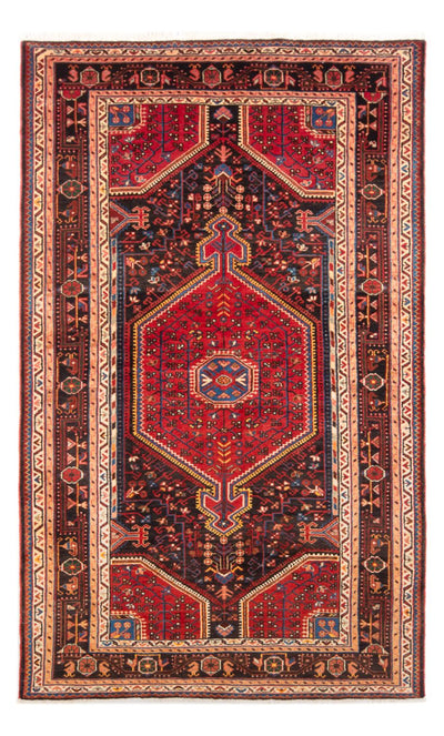 Hamadan Koberec 137x236cm - Perský koberec - tmavě modrá