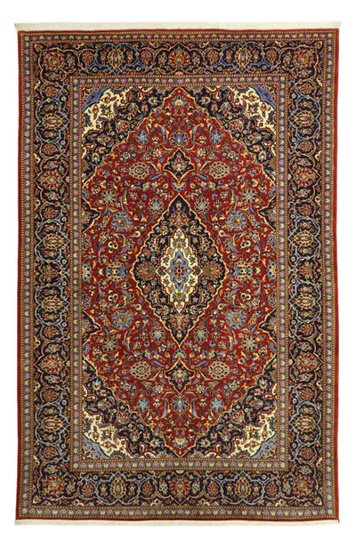 Kashan Koberec 144x222cm - Perský koberec - červená