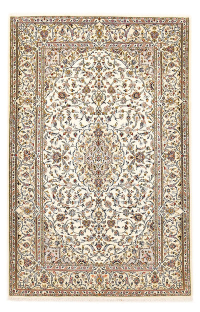 Kashan Koberec 135x208cm - Perský koberec - krémová