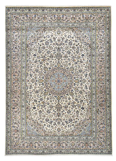 Kashan Koberec 257x352cm - Perský koberec - šedá
