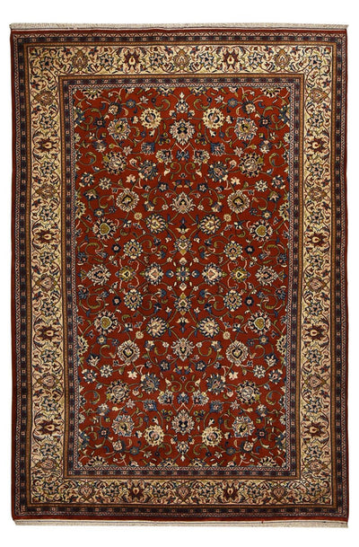 Sarouk Koberec 194x289cm - Perský koberec - tmavě červená
