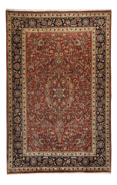 Hamadan Koberec 194x296cm - Perský koberec - tmavě červená