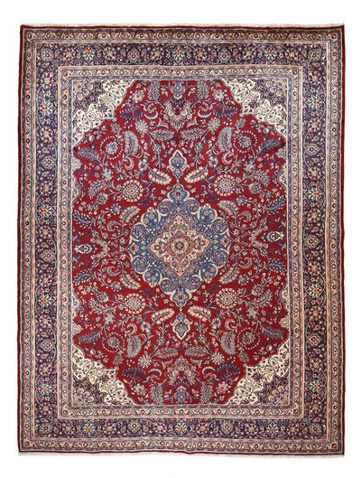 Sarouk Koberec 307x407cm - Perský koberec - tmavě červená