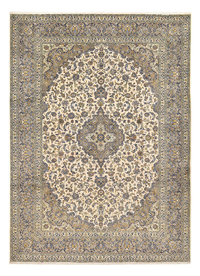 Kashan Koberec 274x380cm - Perský koberec - pískový