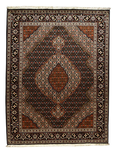 Tabriz - 40 Raj Koberec 153x205cm - Perský koberec - tmavě hnědá