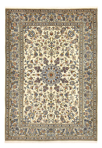 Kashan Koberec 163x235cm - Perský koberec - pískový