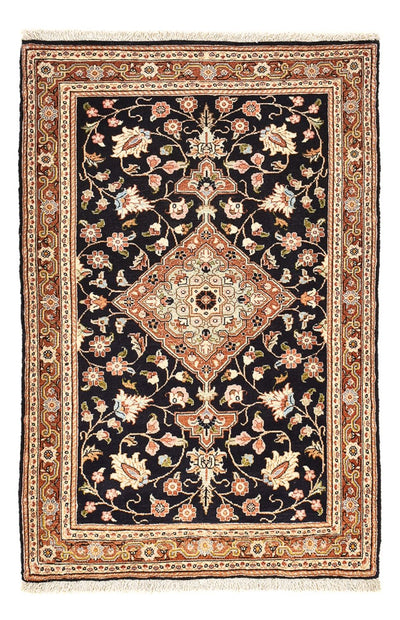 Qom Koberec 70x105cm - Perský koberec - tmavě modrá