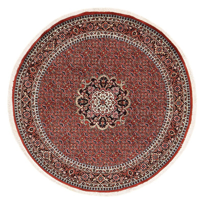 Bidjar - Zanjan Koberec 150x150cm - Perský koberec - tmavě červená