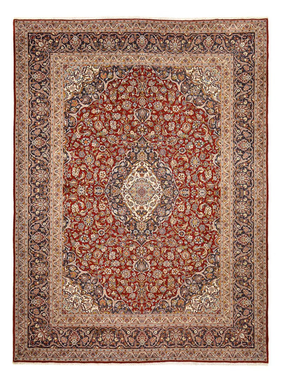 Kashan Koberec 303x412cm - Perský koberec - tmavě červená