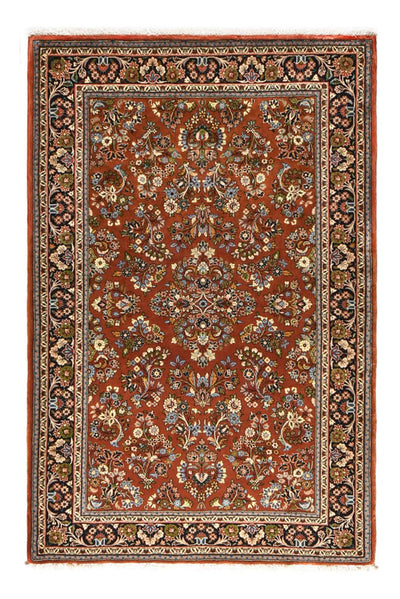Sarouk Koberec 138x207cm - Perský koberec - tmavě červená