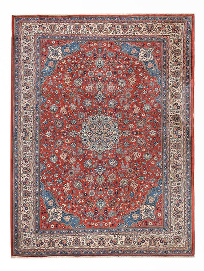 Kashan Koberec 257x350cm - Perský koberec - červená