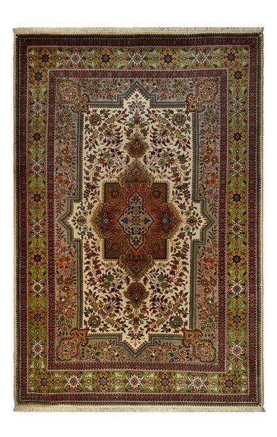 Tabriz Koberec 205x300cm - Perský koberec - pískový