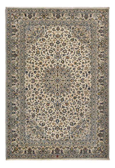 Kashan Koberec 218x322cm - Perský koberec - pískový