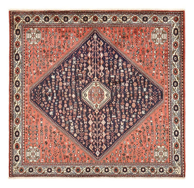 Abadeh Koberec 196x203cm - Perský koberec - světle červená