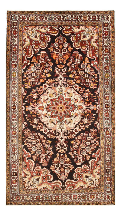 Hamadan Koberec 154x295cm - Perský koberec - tmavě béžová