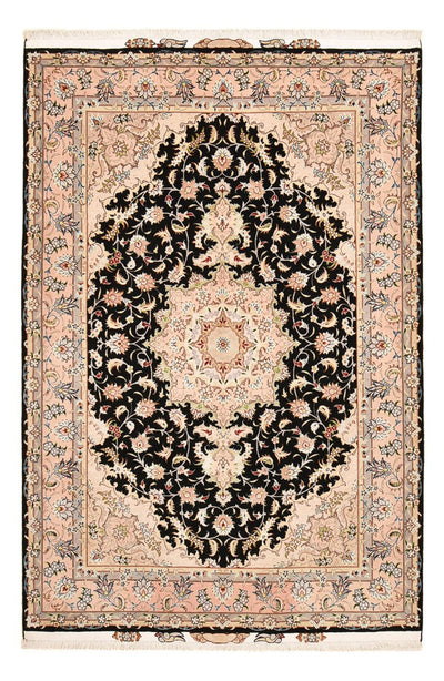 Tabriz - 50 Raj Koberec 158x255cm - Perský koberec - tmavě modrá