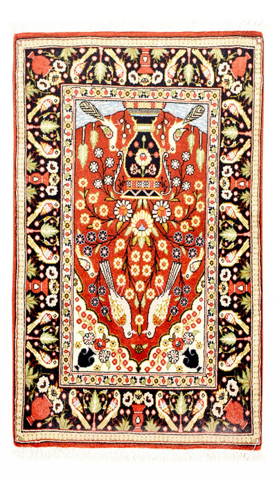 Qom Koberec 60x105cm - Perský koberec - vícebarevný