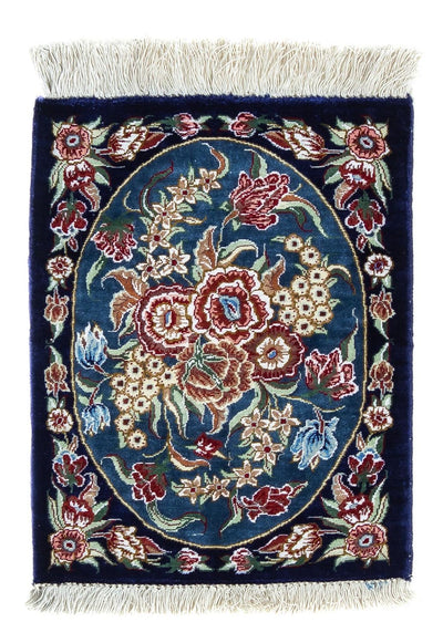 Qom hedvábí Koberec 28x40cm - Perský koberec