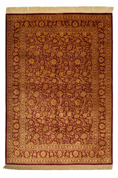 Qom hedvábí Koberec 132x216cm - Perský koberec