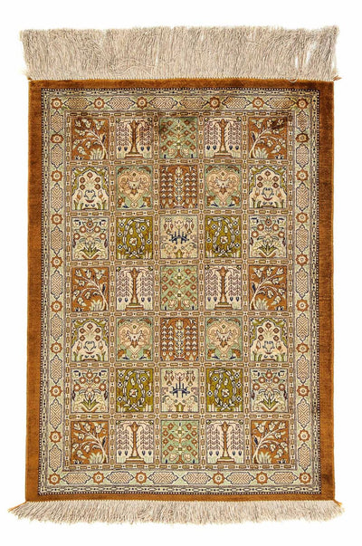 Qom Koberec 57x79cm - Perský koberec - hnědá