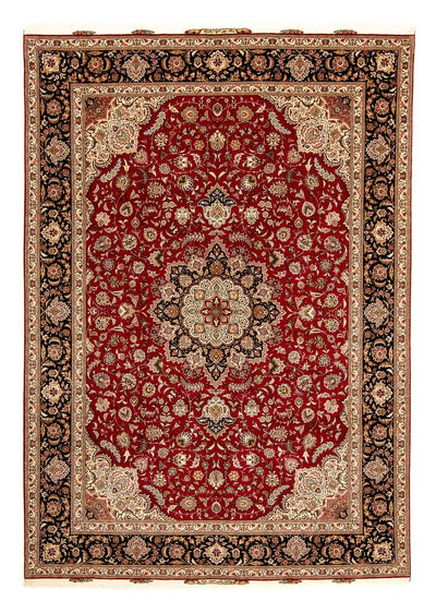 Tabriz - 50 Raj Koberec 252x352cm - Perský koberec - tmavě červená