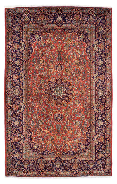 Kashan Koberec 140x222cm - Perský koberec - rezavá